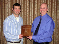 Ryan-Schmaltz-left-receives-the-Schmulbach-Memorial-Scholarship-from-Dakota-Chapter-President-Todd-St-Sauver