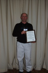Jeff Hendrickson, recipient of the Robert L. Hanten Distinguished Professional Award.